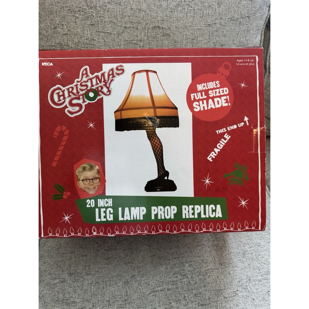 A Christmas Story Collectible NECA 20" Leg Lamp Prop Replica Full Size Shade